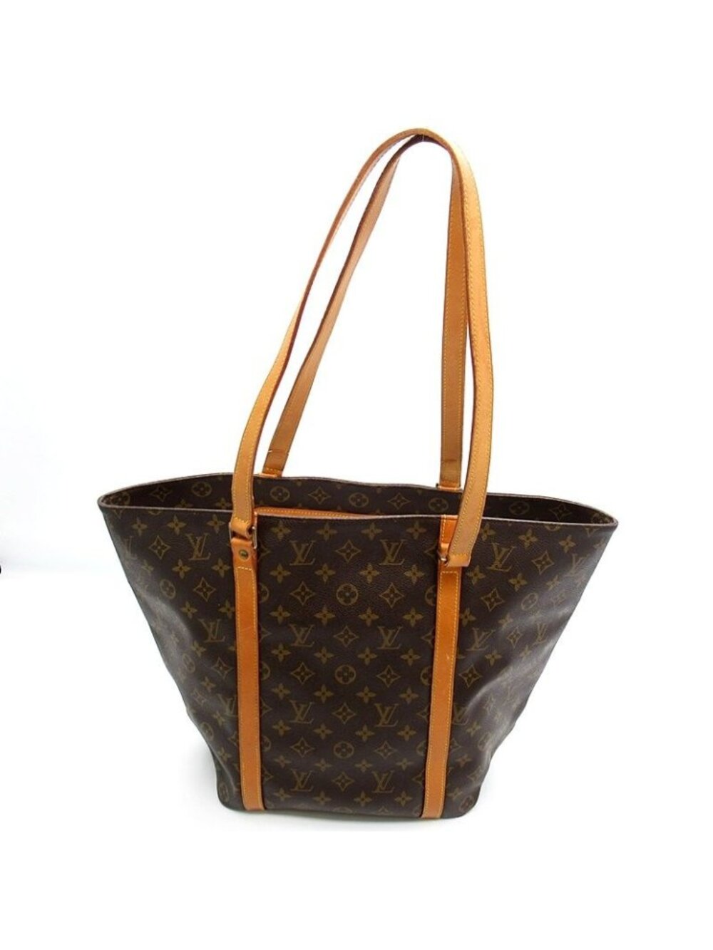 Louis Vuitton Sac Shopping Monogram Tote Bag Brown